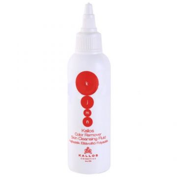 Lichid pentru Indepartarea Vopselei de Par - Kallos KJMN Color Remover Skin Cleansing Fluid 100ml