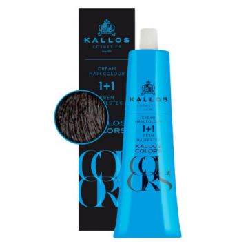 Vopsea Permanenta - Kallos Colors Cream Hair Colour, nuanta 6C Blond Cenusiu Inchis, 60 ml