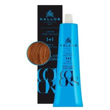 Vopsea Permanenta - Kallos Colors Cream Hair Colour, nuanta 8R Blond Cupru Deschis, 60 ml
