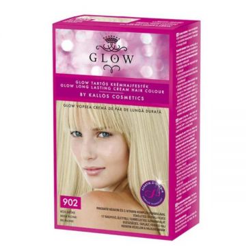 Vopsea Permanenta - Kallos Glow Long Lasting Cream Hair Colour, nuanta 902 Bej Blond, 1 buc