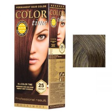 Vopsea Permanenta pentru Par Rosa Impex Color Time, nuanta 20 Chocolate Vopsea Permanenta pentru Par Rosa Impex Color Time, nuanta 20 Chocolate