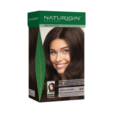 Vopsea de par Dark Brown 3.0, 115ml, Naturigin
