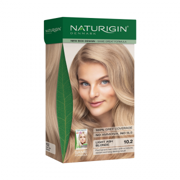 Vopsea de par Light Ash Blonde 10.2, 115ml, Naturigin