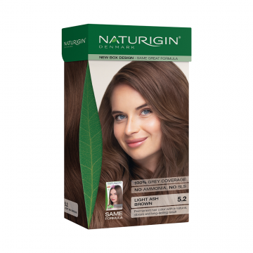 Vopsea de par Light Ash Brown 5.2, 115ml, Naturigin
