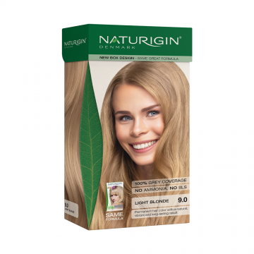 Vopsea de par Light Blonde 9.0, 115ml, Naturigin