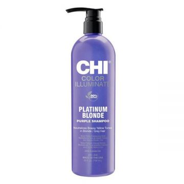 Sampon Nuantator pentru par Blond - CHI Farouk Platinum Blonde Purple Shampoo, 739 ml