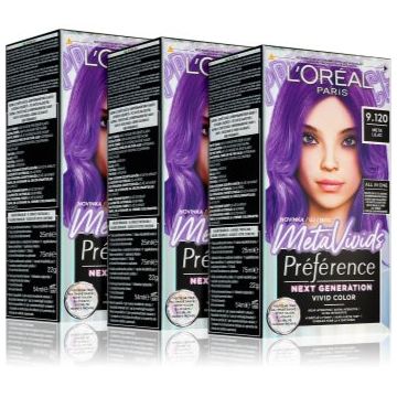 L’Oréal Paris Préférence Meta Vivids vopsea de păr semipermanentă ambalaj economic