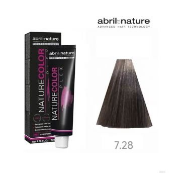 Vopsea-crema pentru par Nature Color Plex 7.28, 120 ml