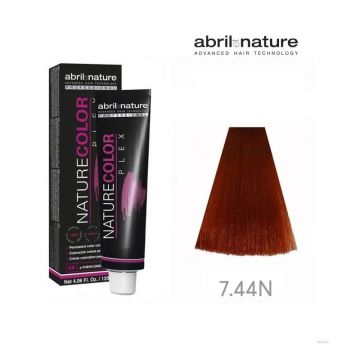 Vopsea-crema pentru par Nature Color Plex 7.44N, 120 ml