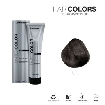 Vopsea pentru par fara amoniac United Color Shine Lothmann 1.10, 100 ml