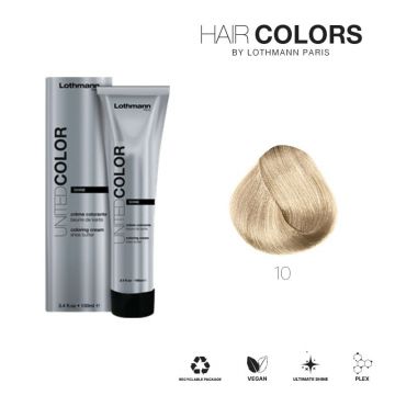Vopsea pentru par fara amoniac United Color Shine Lothmann 10, 100 ml