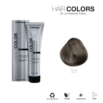 Vopsea pentru par fara amoniac United Color Shine Lothmann 7.01, 100 ml