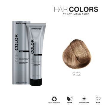 Vopsea pentru par fara amoniac United Color Shine Lothmann 9.32, 100 ml
