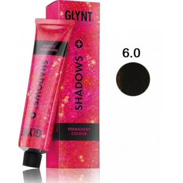 Vopsea permanenta 6.0+ Shadows Plus Glynt, 100 ml