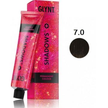 Vopsea permanenta 7.0+ Shadows Plus Glynt, 100 ml