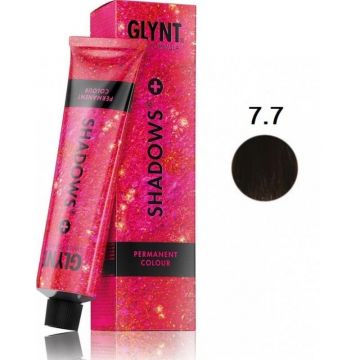 Vopsea permanenta 7.7+ Shadows Plus Glynt, 100 ml