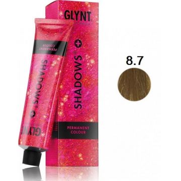 Vopsea permanenta 8.7+ Shadows Plus Glynt, 100 ml