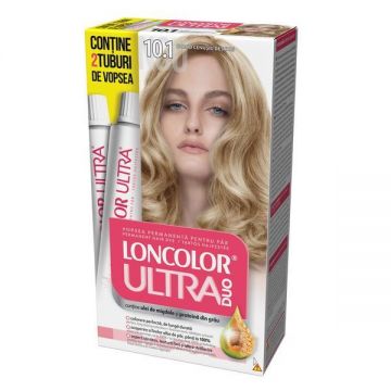 SHORT LIFE - Vopsea Permanenta pentru Par Loncolor Ultra Max, nuanta 10.1 Blond Cenusiu Deschis