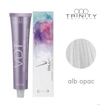 Vopsea crema demiperamenta nuanta pastelata VDT Dilutioniste Trinity Haircare, Alb Opac, 60 ml Vopsea crema demiperamenta nuanta pastelata VDT Dilutioniste Trinity Haircare, Alb Opac, 60 ml