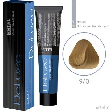 Vopsea permanenta pentru par Estel De Luxe, 9/0 Blond, 60 ml
