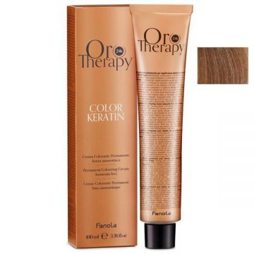 DETERIORAT - Vopsea Demi-permanenta Fanola Oro Therapy Color Keratin 7.14 Aluna, 100 ml