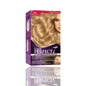 Vopsea de par permanenta Blond Foarte Deschis 9/0  Color Perfect, 135ml, Wella