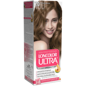 Vopsea de par permanenta Ultra Nr. 7.0, 110ml, Loncolor
