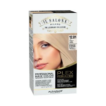 Vopsea permanenta Il Salone Plex Rebuilder Nr. 12.01 Iced Platinum, 100ml, Alfaparf