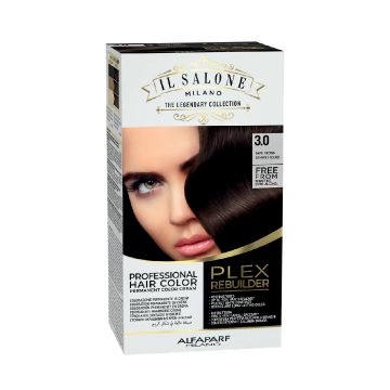 Vopsea permanenta Il Salone Plex Rebuilder Nr. 3.0 Dark Brown, 100ml, Alfaparf