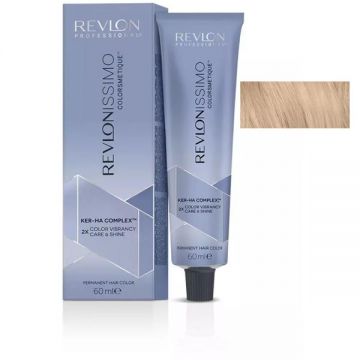 Vopsea Permanenta - Revlon Professional Revlonissimo Colorsmetique Ker-Ha Complex Permanent Hair Color, nuanta 1202 Platinum, 60 ml