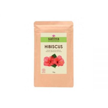 Pudra de hibiscus, – Sattva Ayurveda, 70 g