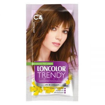 SHORT LIFE - Vopsea Semipermanenta Loncolor Trendy Colors, nuanta C4 saten reggae, 2x 25 ml