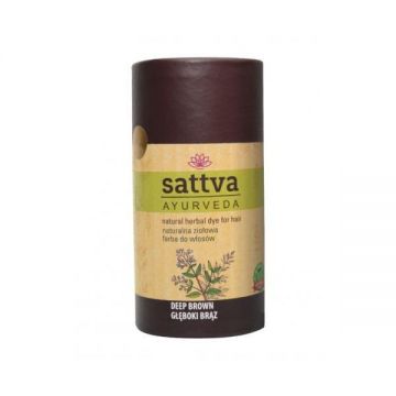 Vopsea Ciocolatiu Inchis Intens, – Sattva Ayurveda, 150 g