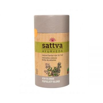 Vopsea de par Blond Cenusiu, – Sattva Ayurveda, 150gr