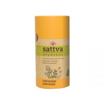 Vopsea de par Blond Deschis, – Sattva Ayurveda, 150 g