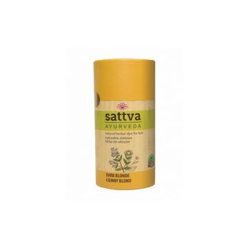 Vopsea de par Blond Inchis 150gr, Sattva Ayurveda