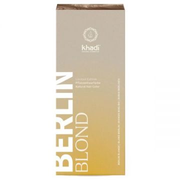 Vopsea de Par Henna pentru Blond Cenusiu - Khadi Berlin Blond Natural Hair Color, 100 g
