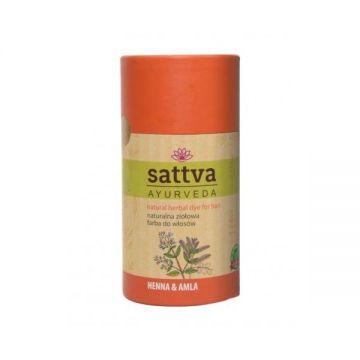 Vopsea de par Henna si Amla, – Sattva Ayurveda, 150 g