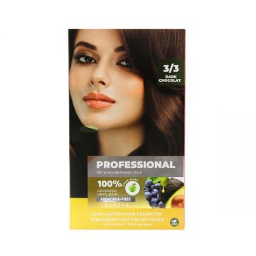 Vopsea de păr Italiană, Ciocolată închisă 3/3, 200 ml