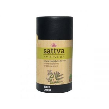 Vopsea Henna Negru, – Sattva Ayurveda, 150 g
