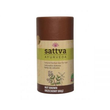 Vopsea Henna Saten Nuca, – Sattva Ayurveda, 150gr