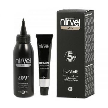 Vopsea par si barba barbati Nirvel Homme G3, Gri, 100 ml