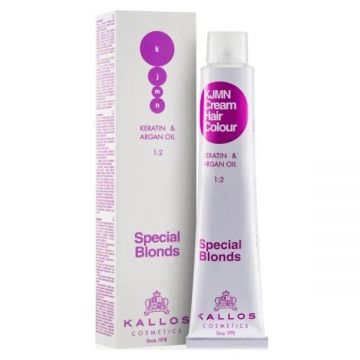 Vopsea Permanenta - Blond Ultra Special - Kallos KJMN Cream Hair Colour Special Blonds, nuanta 12.0 Special Ultra Blond, 100 ml