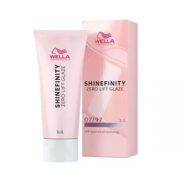 Vopsea Translucida Demipermanenta - Wella Professionals Shinefinity Zero Lift Glaze, nuanta 07/97 Mocha Beige, 60 ml