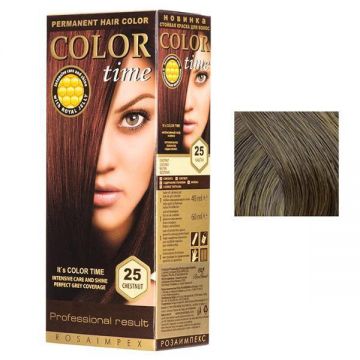 SHORT LIFE - Vopsea Permanenta pentru Par Rosa Impex Color Time, nuanta 20 Chocolate