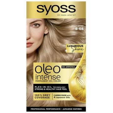 Vopsea de Par Demi-permanenta - Syoss Professional Performance Oleo Intense Permanent Oil Color, nuanta 8-68 Blond Deschis Nisipiu