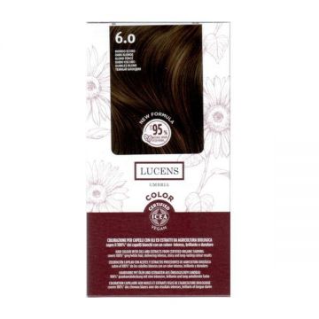 Vopsea de par fara amoniac Blond Inchis 6.0 Lucens Umbria, 50 ml