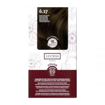 Vopsea de par fara amoniac Blond Inchis Rece 6.17 Lucens Umbria, 50 ml