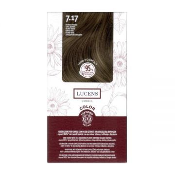 Vopsea de par fara amoniac Blond Rece 7.17 Lucens Umbria, 50 ml