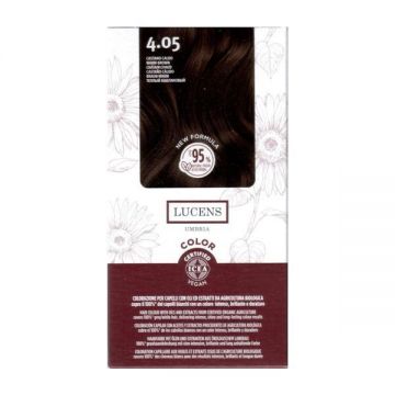 Vopsea de par fara amoniac Saten Cald 4.05 Lucens Umbria, 50 ml